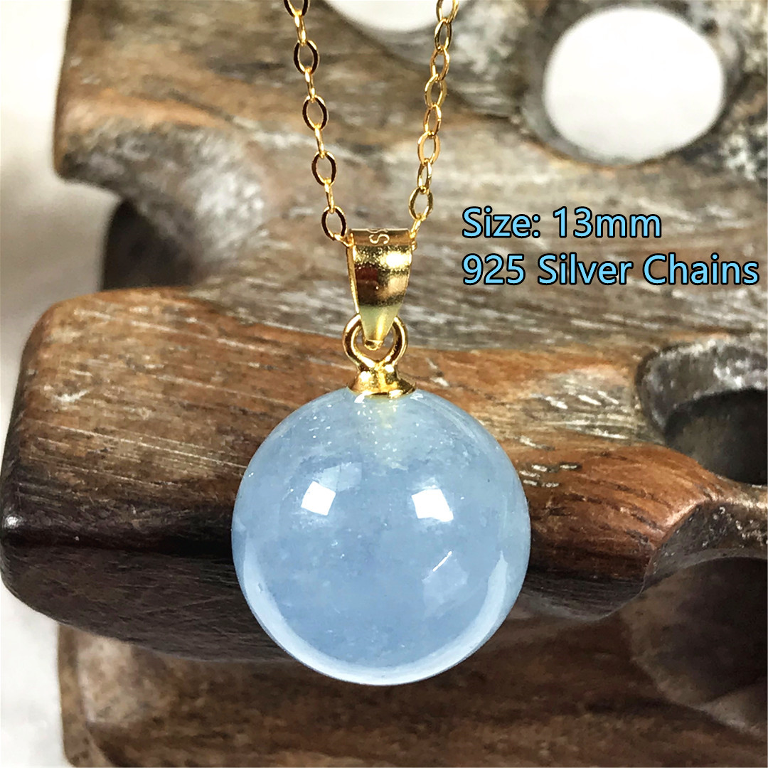 13Mm Tự Nhiên Thủy Xanh Dây Ch - đánh giá và giá 925 Sterling Silver Chain Necklace Men