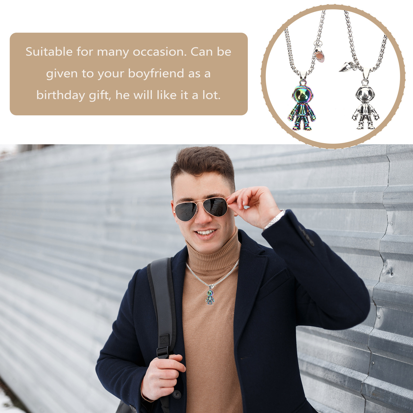 1Pair Matching Couple Necklace - đánh giá và giá Magnetic Couple Matching Necklaces