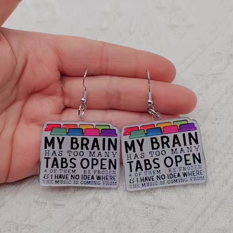 10pcs acrylic colored letter e - đánh giá và giá Earrings