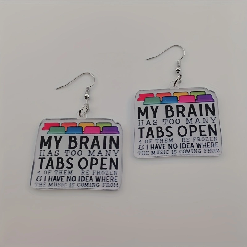 10pcs acrylic colored letter e - đánh giá và giá Earrings