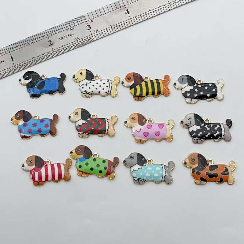 12pcs Cartoon Animal Sausage D - đánh giá và giá Earrings