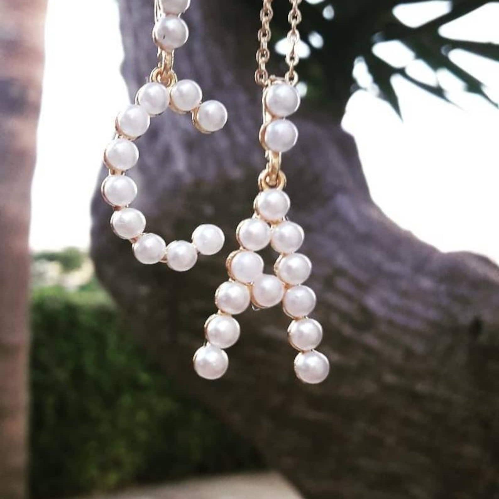 Pearl Initial Layering Pendant - đánh giá và giá Custom Name Necklace Stainless Steel