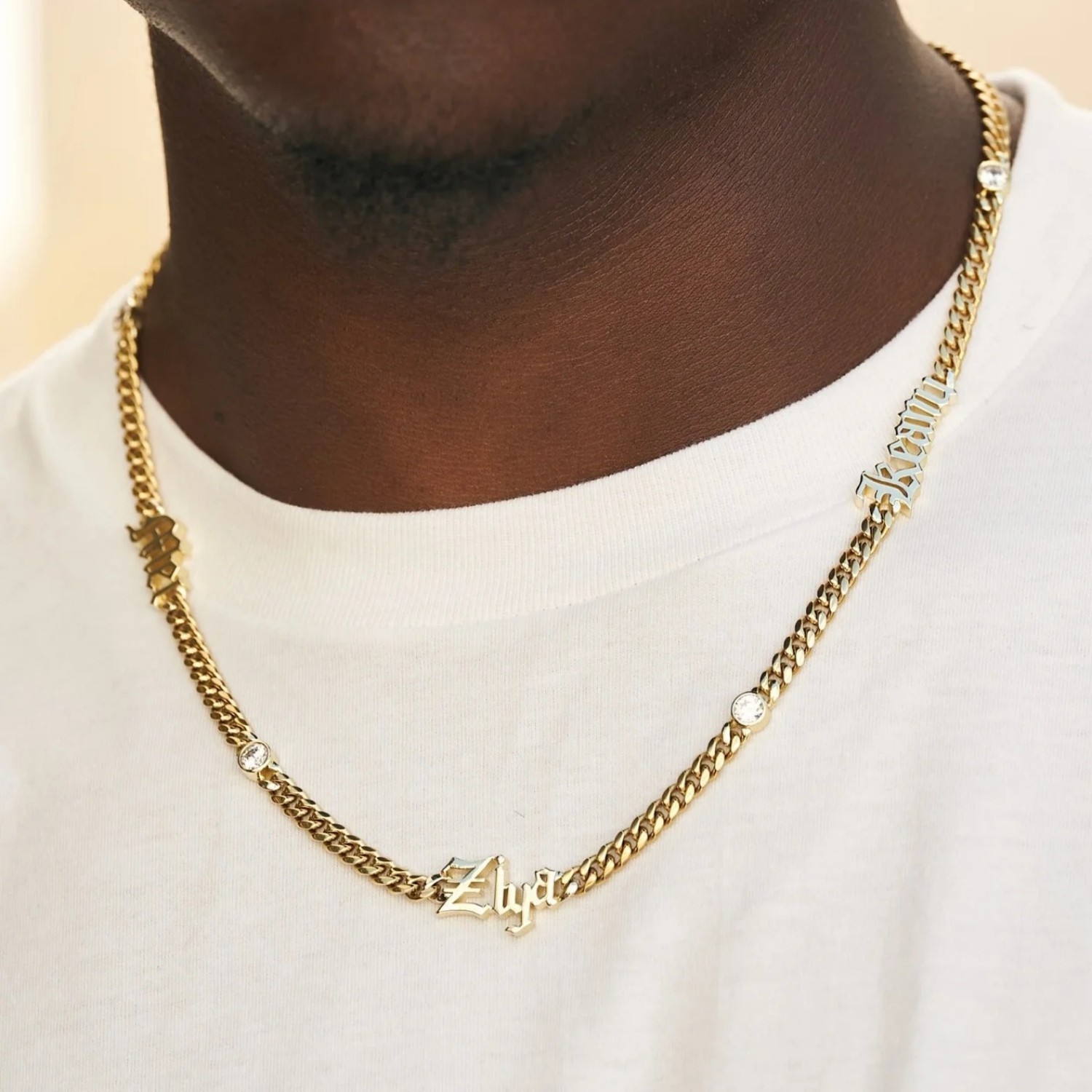 Custom Old English Name Neckla - đánh giá và giá Cuban Link Chain 12Mm