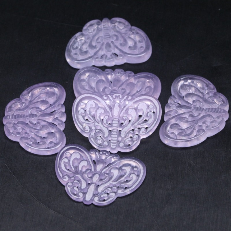 2pc Natural Purple Jade Hollow - đánh giá và giá Earrings