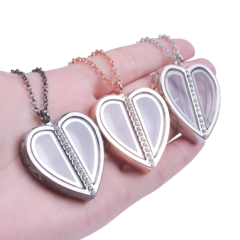 Nam Châm Trái Tim Mề Đay Vòng  - đánh giá và giá Heart Locket Necklace Photo