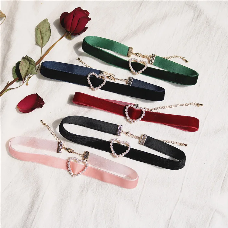 Cổ Ngọc Trai Nhung Chokers Dây - đánh giá và giá Pearl Choker Necklace Vintage