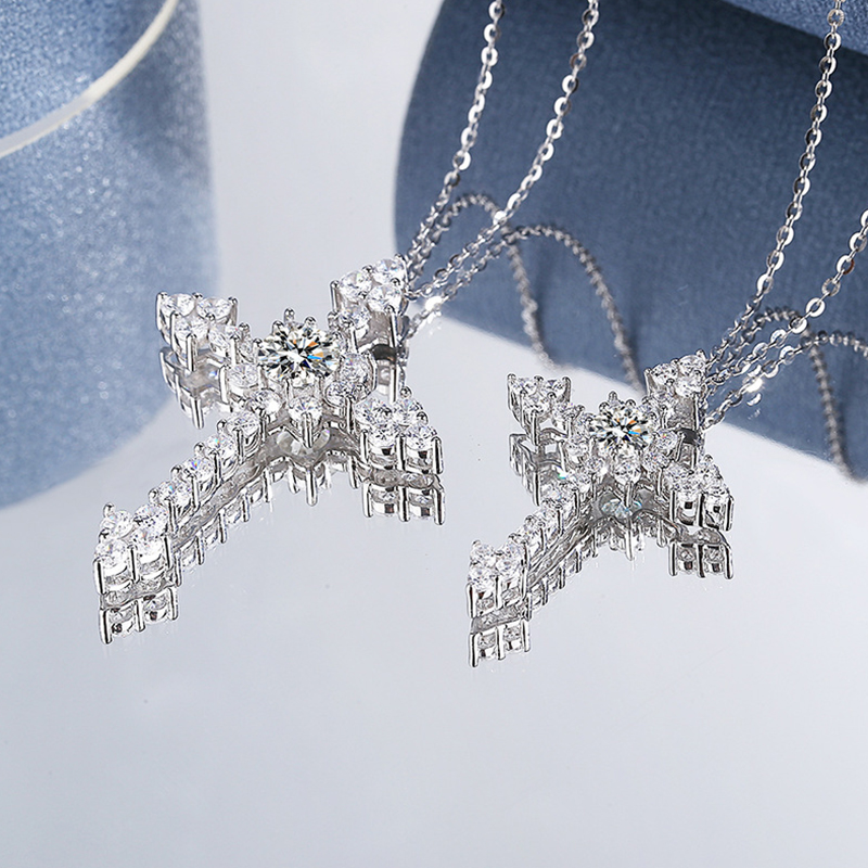 IOGOU 0.5/1CT D VVS1 Moissanit - đánh giá và giá 925 Sterling Silver Chain Necklace Men