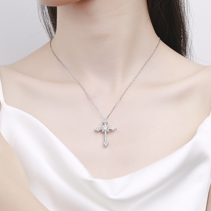 IOGOU 0.5/1CT D VVS1 Moissanit - đánh giá và giá 925 Sterling Silver Chain Necklace Men