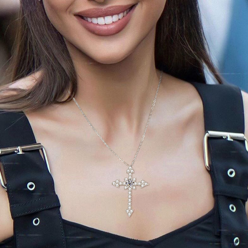 IOGOU 0.5/1CT D VVS1 Moissanit - đánh giá và giá 925 Sterling Silver Chain Necklace Men