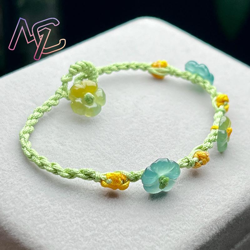 Myanmar Jadeite Flower Bracele - đánh giá và giá Bracelets