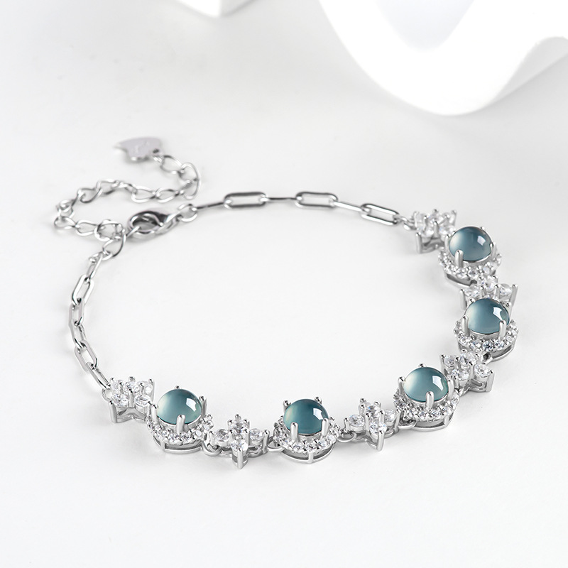 Blue Myanmar Jadeite Bracelet  - đánh giá và giá Bracelets