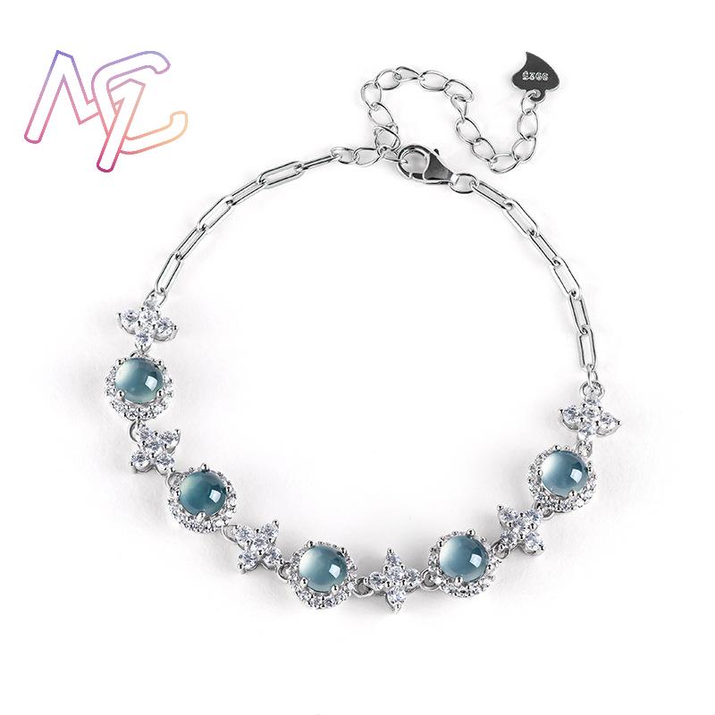 Blue Myanmar Jadeite Bracelet  - đánh giá và giá Bracelets