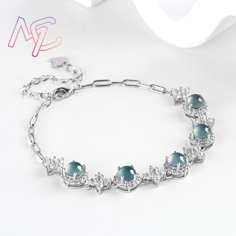 Blue Myanmar Jadeite Bracelet  - đánh giá và giá Bracelets