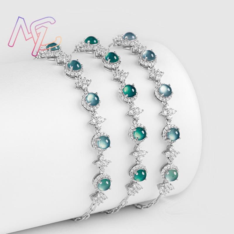 Blue Myanmar Jadeite Bracelet  - đánh giá và giá Bracelets