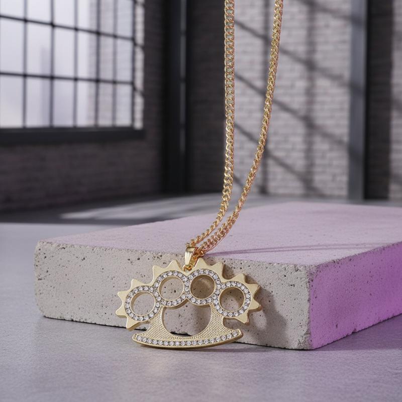 Y2K Punk Stainless Steel Penda - đánh giá và giá Layered Pendant Necklace Aesthetic