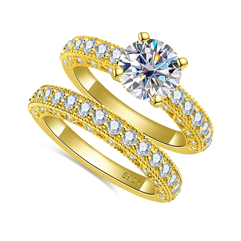 Ring Set For Women 925 Sterlin - đánh giá và giá Moissanite Engagement Ring 1 Carat