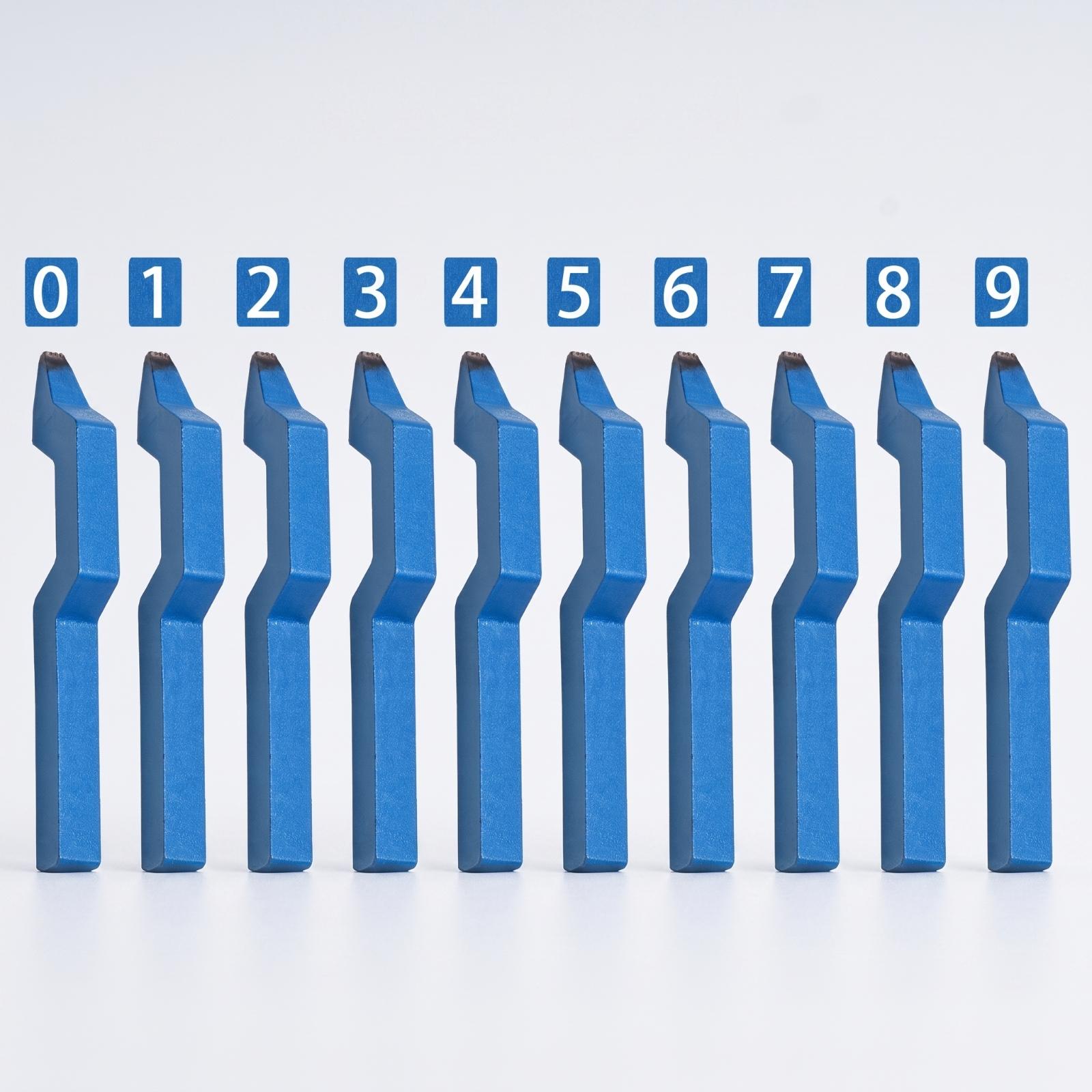 Curved Number Stamp Set Jewelr - đánh giá và giá Body Jewelry