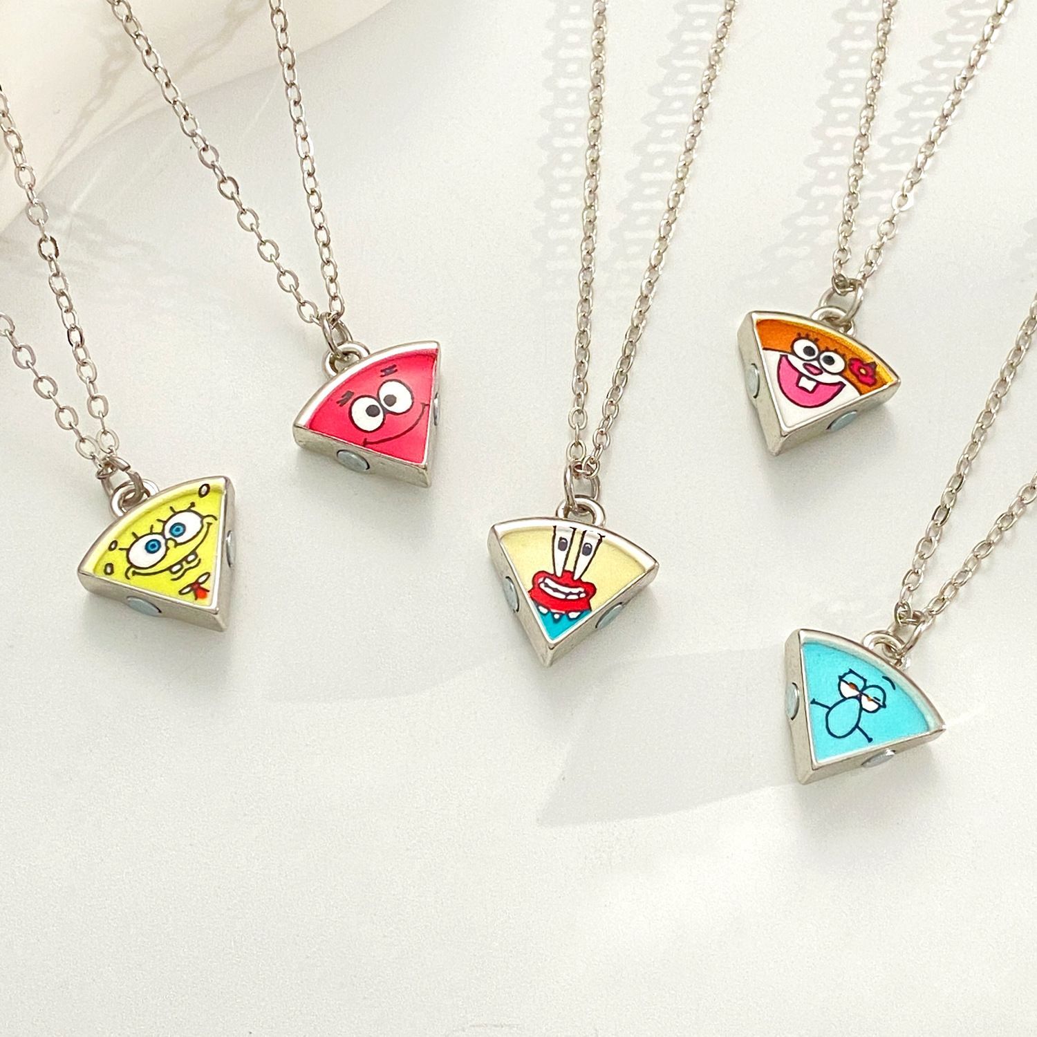 Cute Patrick Star Pizza Magnet - đánh giá và giá Anime Pendant Necklace