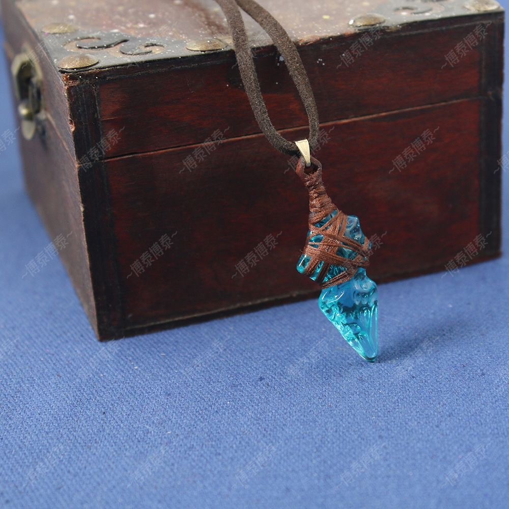 FF14 game cosplay props, blue  - đánh giá và giá Anime Pendant Necklace