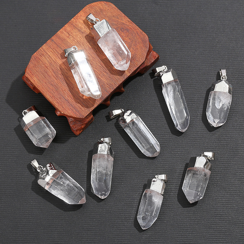 Natural Clear Quartz Crystal P - đánh giá và giá Crystal Pendant Necklace Natural Stone