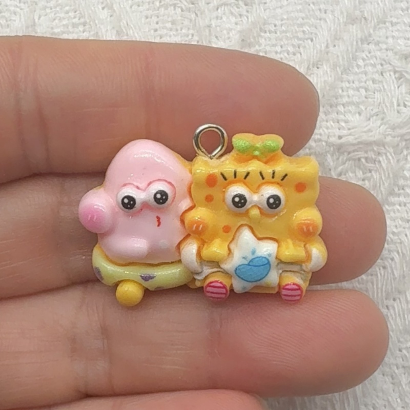 10pcs cartoon resin pendant, D - đánh giá và giá Earrings