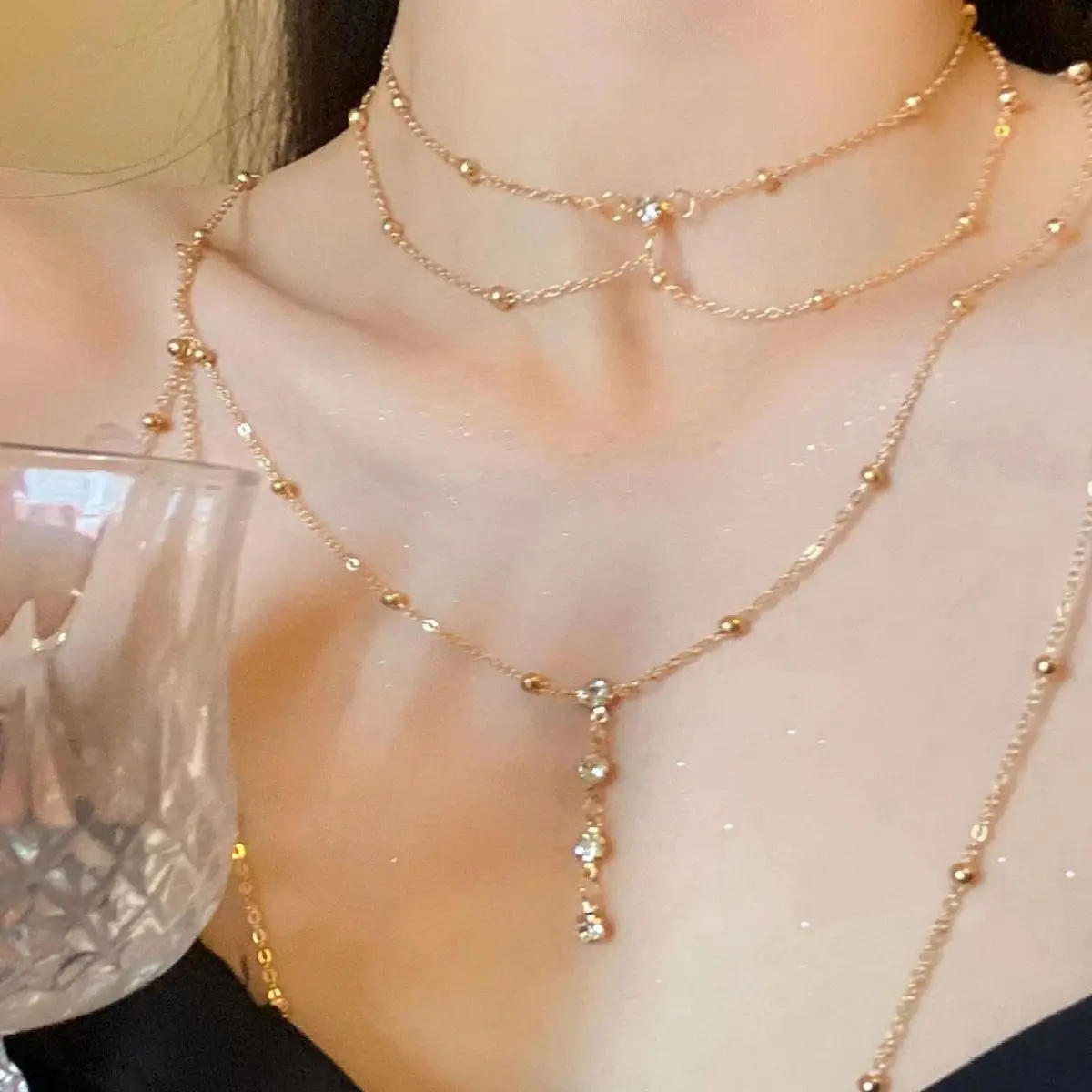 Sexy Aesthetic Multi-layer Spa - đánh giá và giá Layered Pendant Necklace Aesthetic